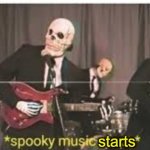 Spooky Music Starts template