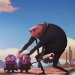 Gru being chased by AMOGUS GIF Template