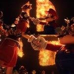 Sora Shaking Hands with Mario