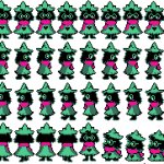 Ralsei sprite sheet 1