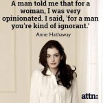 Anne Hathaway quote meme