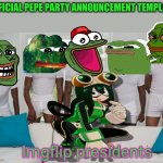 Pepe party announcement