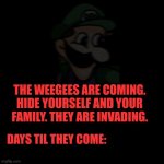 Weegee Invasion template