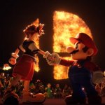 Sora Mario handshake