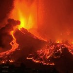 La Palma volcano lava flow