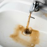 Dirty water bathroom sink climate change drought migration