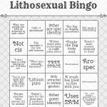 Lithosexual bingo meme