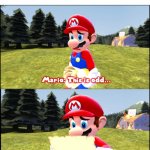 Confused Mario template