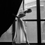 Dancer at windowsill