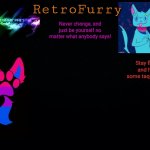 RetroFurry (Bisexual) Announcement Template meme