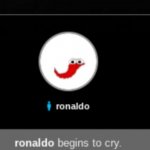 Rönaldo begins to cry