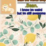 Beans lemon temp meme