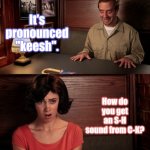 Quiche anyone? | I want to have a quickie. It's pronounced "keesh". How do you get an S-H sound from C-K? | image tagged in date 4 panel,memes,quickie,quiche,misunderstanding,misunderstood | made w/ Imgflip meme maker