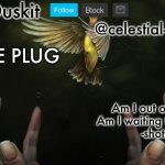 Duskit’s meme plug temp (imagine dragons)