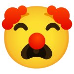 Crying clown emoji template