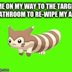 Dumbass | ME ON MY WAY TO THE TARGET BATHROOM TO RE-WIPE MY ASS | image tagged in gifs,walking | made w/ Imgflip video-to-gif maker