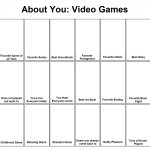 About you : video games template