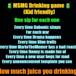 MSMG drinking game meme