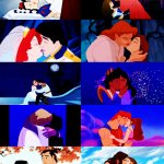 Disney movie kissing meme