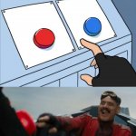 Red button for sure meme