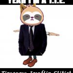 Sloth tie meme