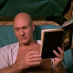 Picard Cringing At A Book