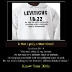 Leviticus 19:19 meme