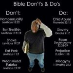 Bible dos and don’ts