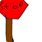 stop sign (MS PAINT) meme