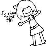 Suicidal anime girl