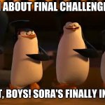 we did it boys | SAKURAI ABOUT FINAL CHALLENGER PACK:; WE DID IT, BOYS! SORA'S FINALLY IN SMASH! | image tagged in we did it boys | made w/ Imgflip meme maker