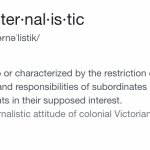 Paternalistic definition