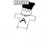 I TRIED OK | MR FORK | image tagged in blank | made w/ Imgflip meme maker