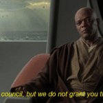 You are on this council with text