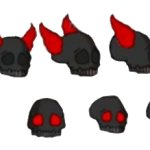 Skeleton sprite sheet heads 1