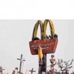 Ronald McDonald get crucified meme