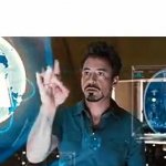 Tony discovers a new element GIF Template