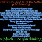 updated MSMG drinking game