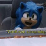 *Confused Screaming* Sonic