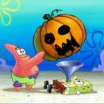 Spooktobor spongebob | image tagged in pumpkin spongebob,pumpkin,spooktober | made w/ Imgflip meme maker