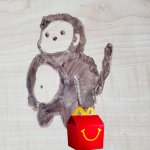 Chobba Monkey with McDonalds template