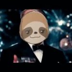 Sloth Leonardo cheers gif GIF Template