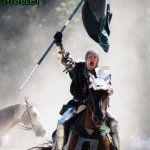 Knight on Horseback Charging with Flag | Slavic Lives Matter | image tagged in knight on horseback charging with flag,slavic | made w/ Imgflip meme maker