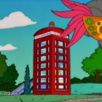Simpsons Red Telephone Booth.