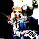Sloth RMK may I interest you in the TOS deep-fried 1 meme