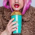 Man Transgender Lipstick Tranny Wig