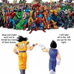 Sayains vs Marvel