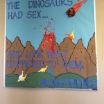 The dinosaurs had sex