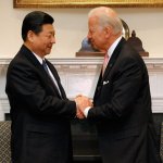 Biden Xi hand shake