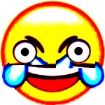 deep fried laughing emoji crazy